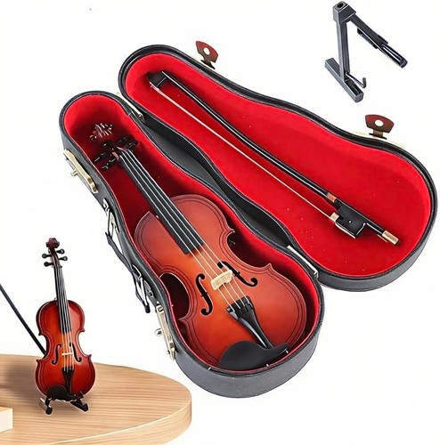 8cm mini wooden violin with - 8cm,