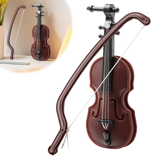 Miniature violin 8cm wooden - 8cm,