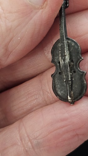 Violin charm pendant miniature - charm,