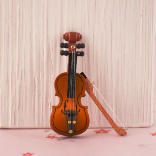 1pc wooden violin - wooden,
