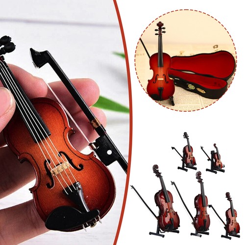 Miniature violin with case - miniature,