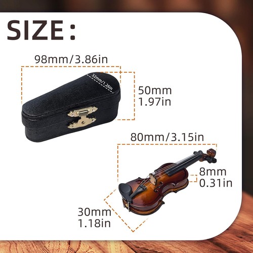 Miniature wooden violin - miniature,