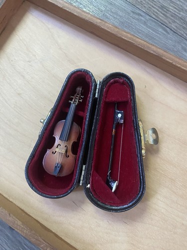 Mini violin miniature musical - miniature,